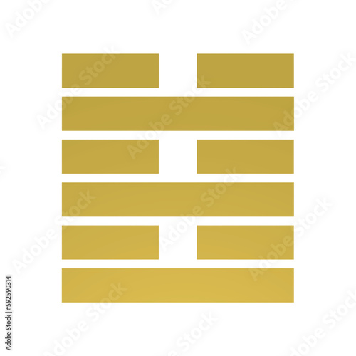 Hexagram 63 Gene Key I ging gold	
