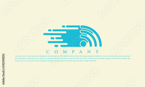 logo Wifi speed Logo Design Elements