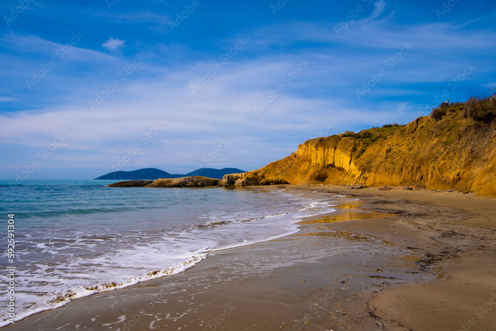 Fototapeta premium coast of the Adriatic Sea in Albania near the Vlora city