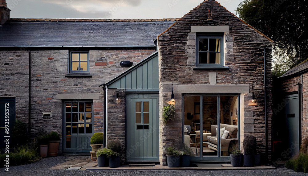 Renovated mews house converted from an 18th century stable carriage building. Renovated mews house converted from an 18th century stable carriage building.