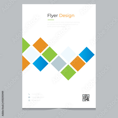 Cover design for annual report and business catalog, magazine, flyer or booklet. Brochure template layout. A4 cover vector EPS-10