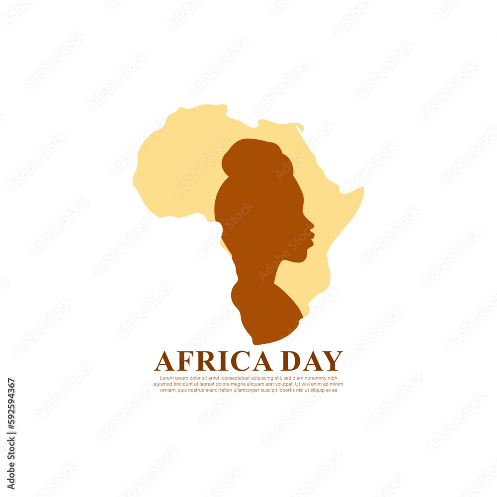Vector illustration of Happy Africa Day banner