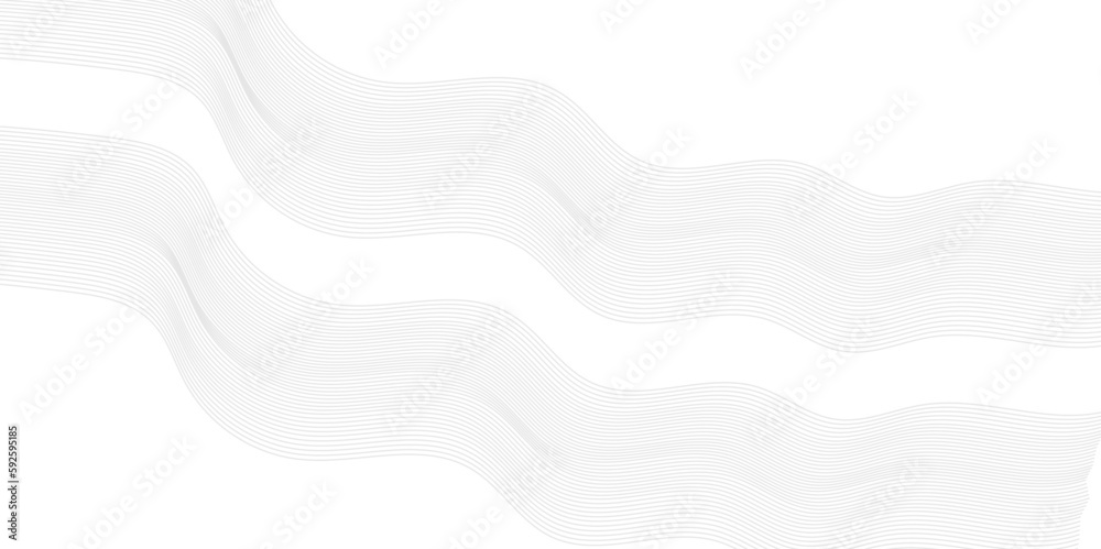 Obraz premium Abstract wavy black curved line on transparent background. Grey abstract background with flowing particles. Digital future technology concept. vector illustration.