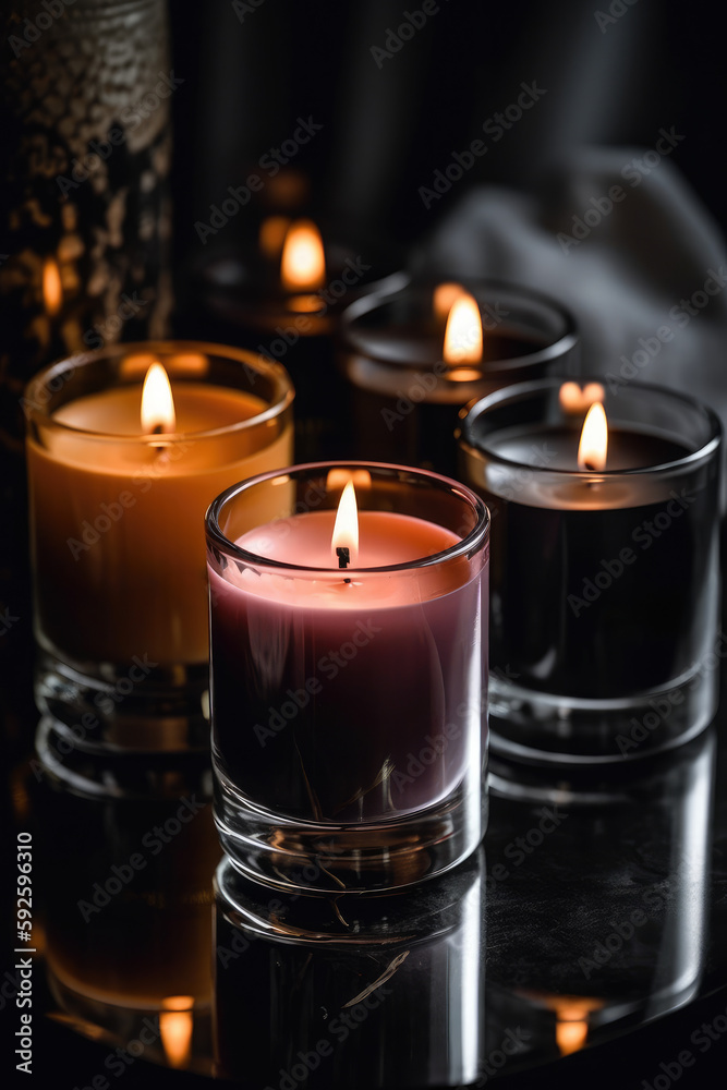 Mockup of Candles in a Dark Room Mockup of Candles in a Dark Room
