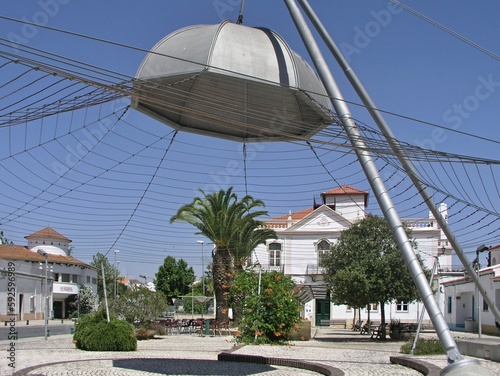 Typical and traditional square in Alvito, Alentejo - Portugal  photo