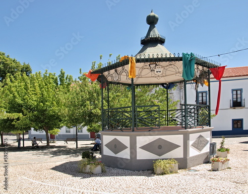 Typical and traditional square in Alvito, Alentejo - Portugal  photo