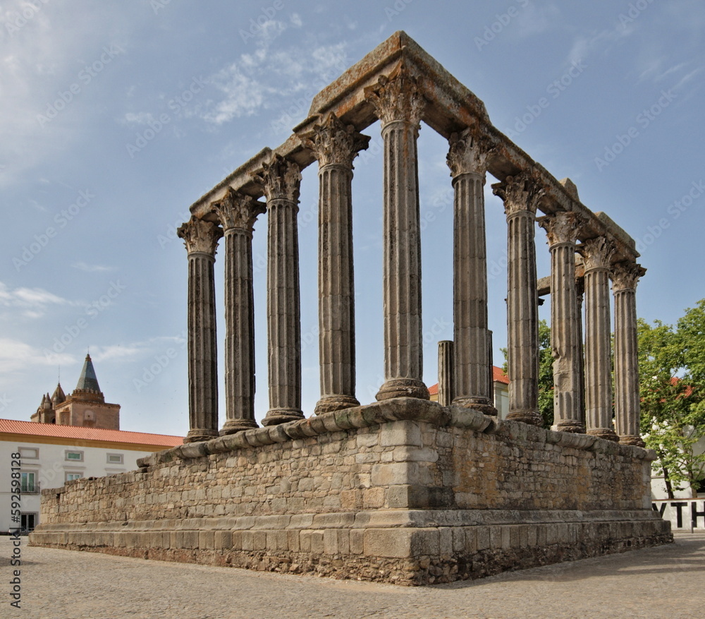 Fototapeta premium Templo de Diana en Evora, Alentejo - Portugal