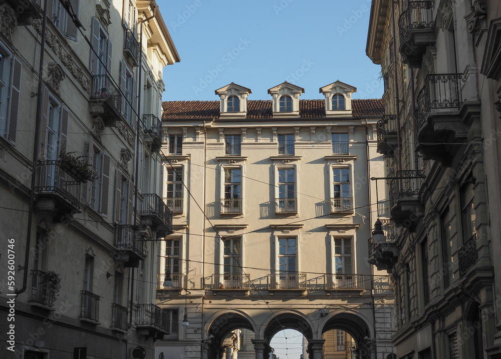 View of old city centre in Turin