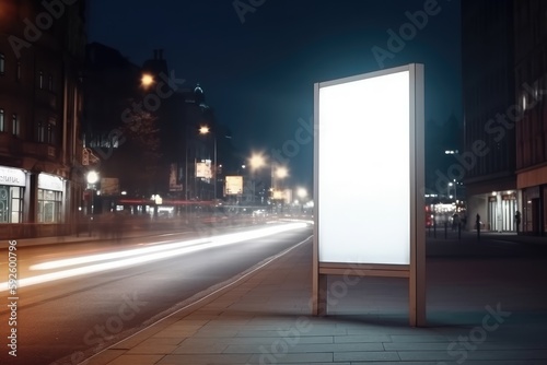 blank billboard for outdoor advertising poster