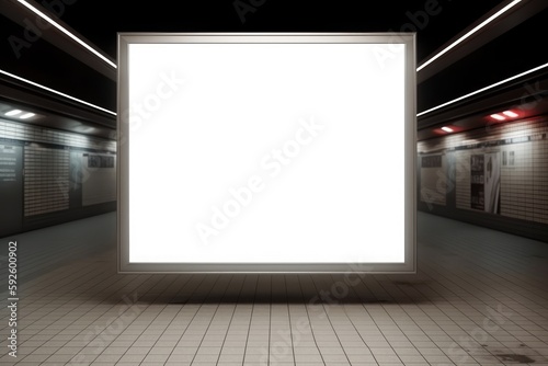 blank billboard for outdoor advertising poster