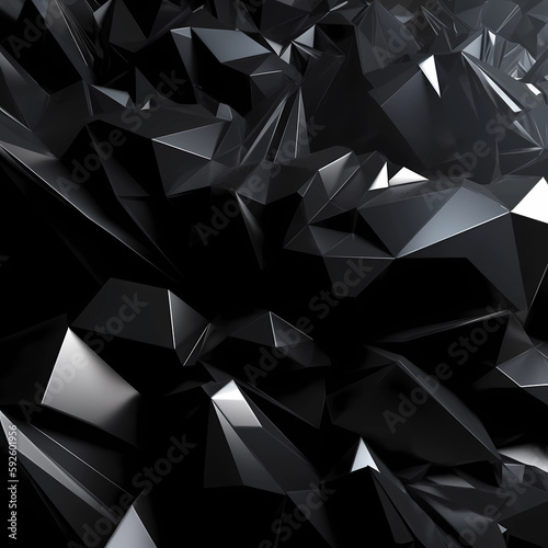 Abstract background with triangles. Generative AI