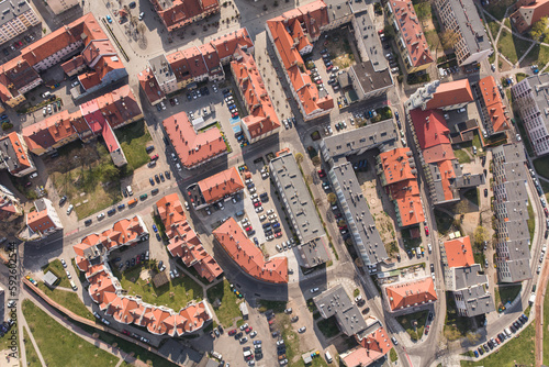 aerial view of the  Olesnica city © mariusz szczygieł