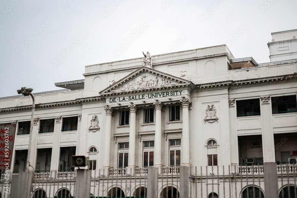 Exterior of the De La Salle University Manila Private university in