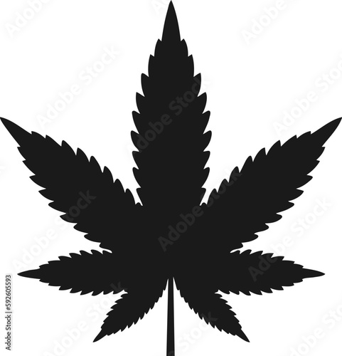 Marijuana cannabis leaf icon