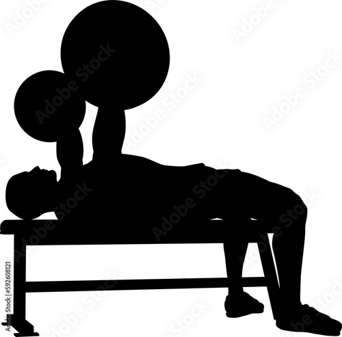 Weight Lifting Man Weightli...