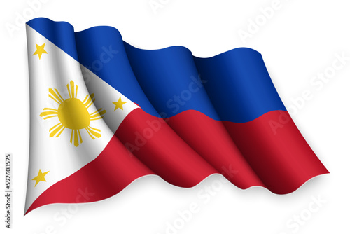 waving flag of Philippines