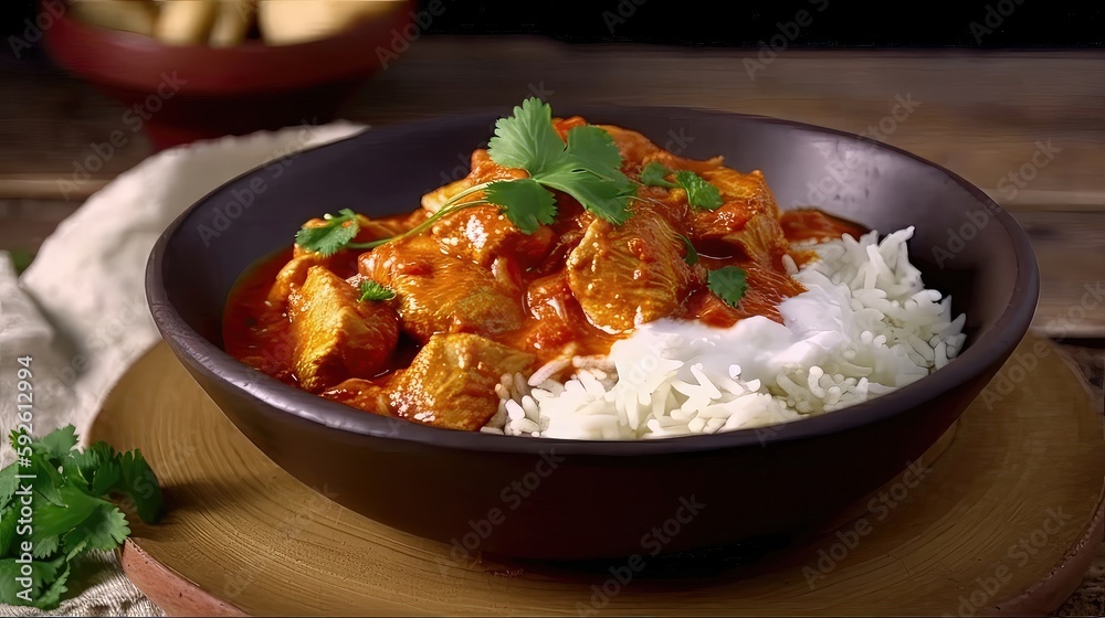 This Spicy Indian Chicken Curry recipe is a delicious and healthy meal that is perfect for any occasion. Generated by AI.
