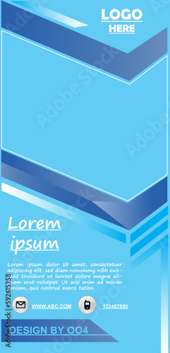 Rollup add banner design . cruise ship in the sea