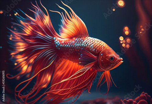 Firefish. Generative AI photo
