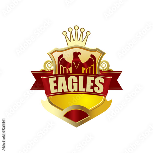 eagle badge and vintage logo design