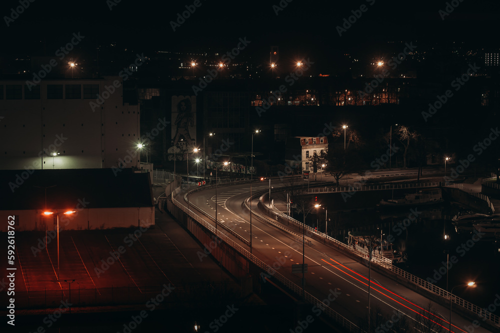 custom made wallpaper toronto digitalStraße bei Nacht