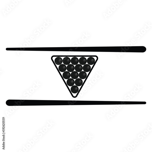 Billiard icon vector