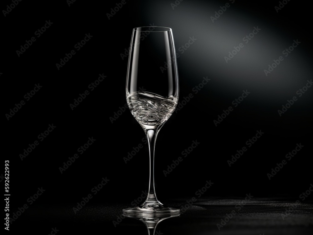 A single, elegant champagne glass on a plain background A single, elegant champagne glass on a plain background