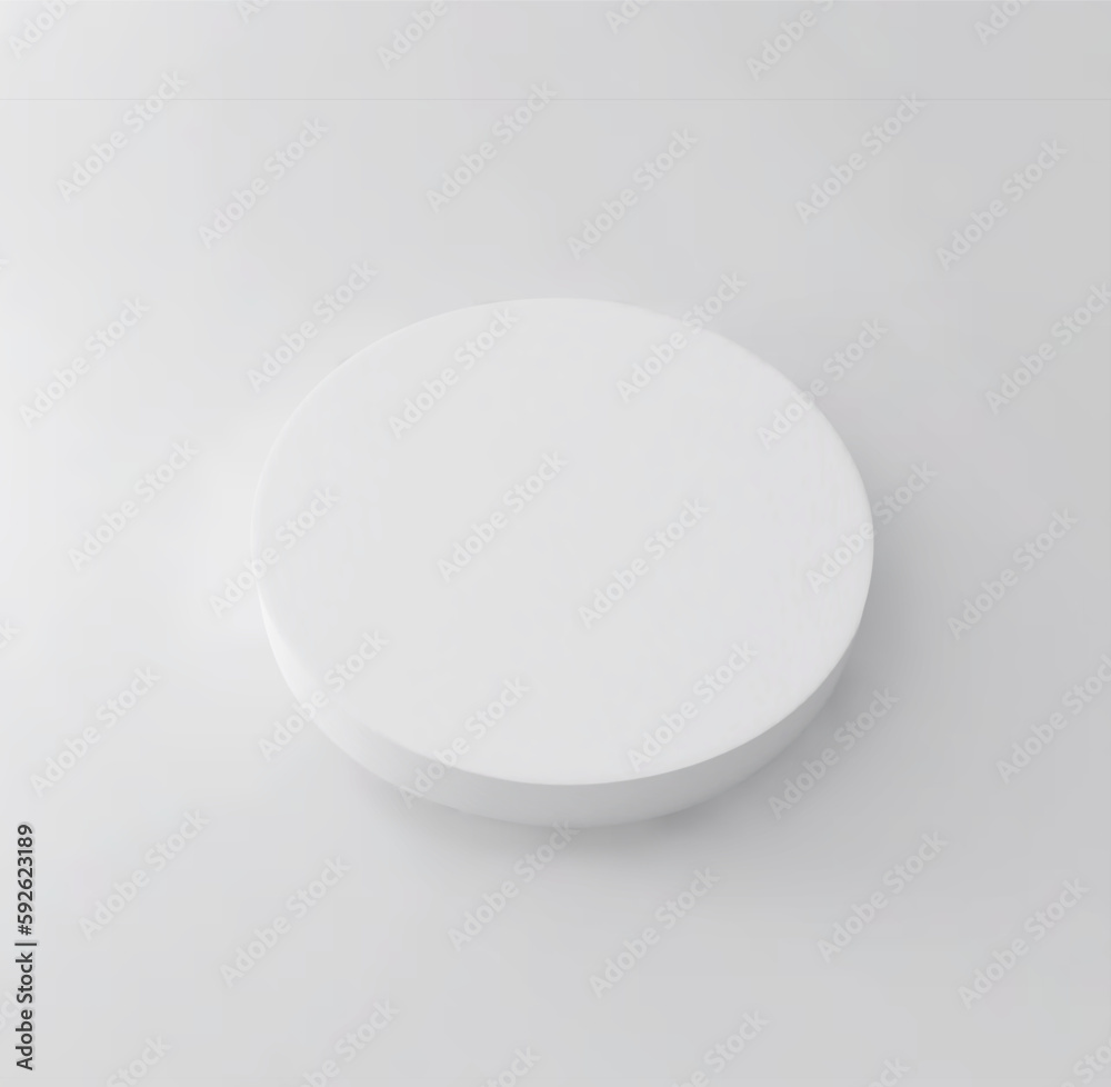 Minimal podium for presenting products. Top view. Minimal podium for presenting products. Top view.