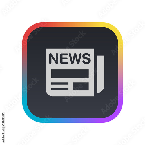 News Paper - Pictogram (icon) 