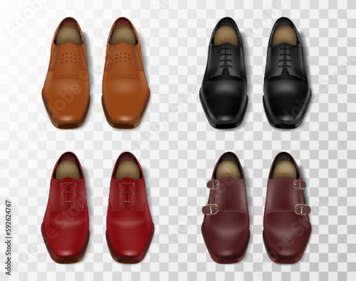 Shiny Leather Shoes Color Set