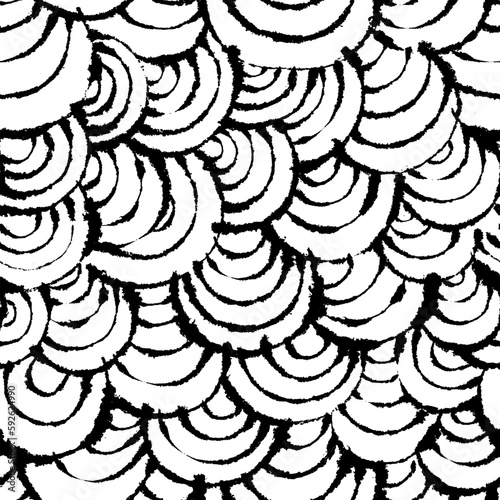 Detailed Fishscale Inky Pattern on Blotting Paper