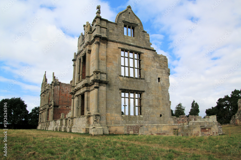 A view of Moreton Corbet Castle in Shropshire