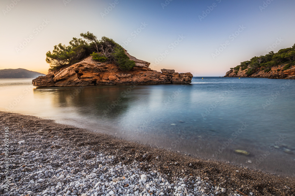 beach in the morning