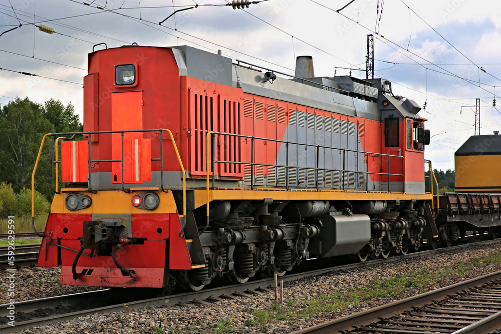 Obraz premium train on the rails
