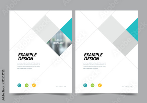 Corporate Business annual report and brochure cover page