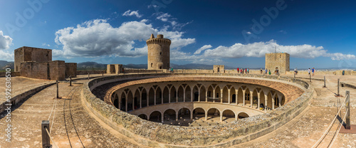 Obraz na płótnie Castell de Bellver Palma de Mallorca. w salonie