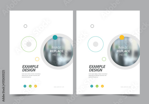 Corporate Business annual report and brochure cover page