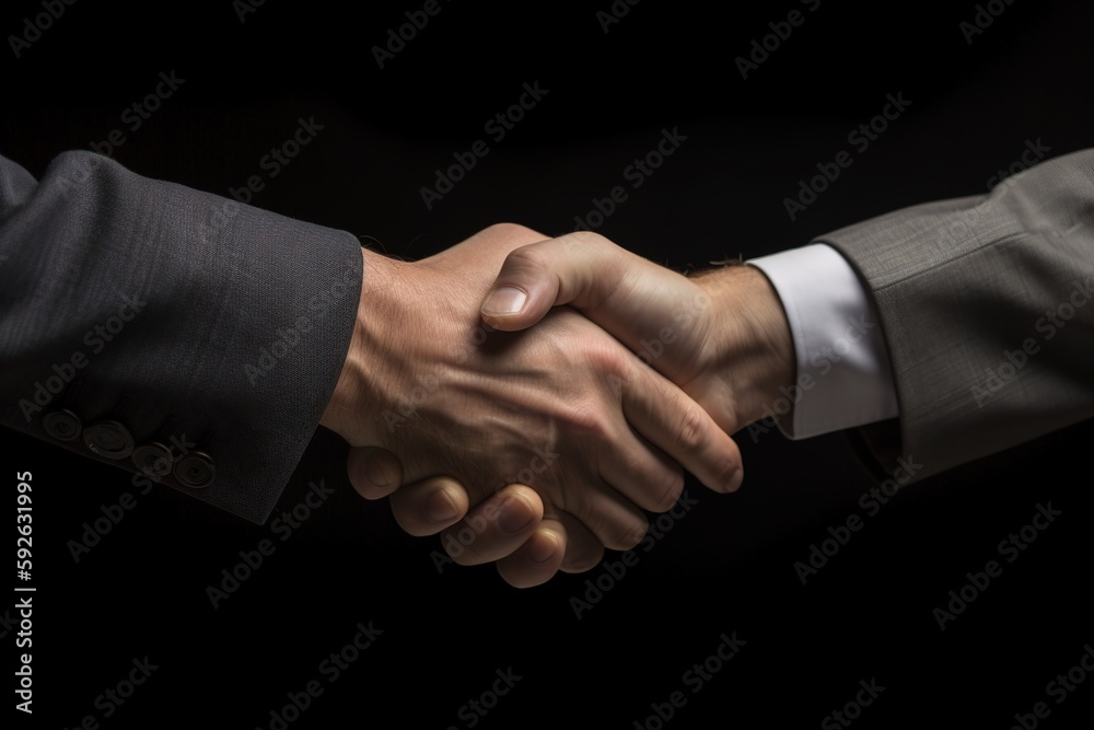 handshake between two professionals handshake between two professionals