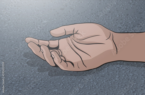 illustration of traffic accident in the road