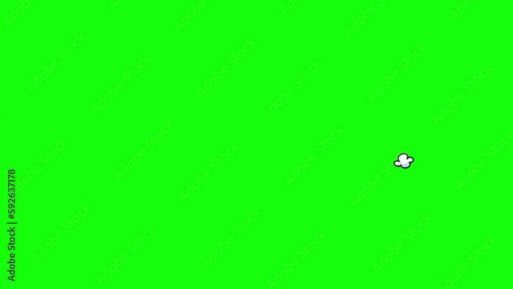 Cloud little circular rotation black outline animation green screen. Motion cartoon element good for keying and compositing for any video. Cloud little circular rotation black outline animation green screen. Motion cartoon element good for keying and compositing for any video.