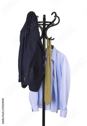 Canvastavla men's clothing on a coat rack