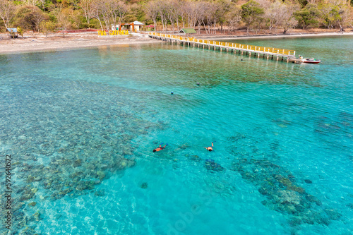 Snorkeling in Satonda beach photo