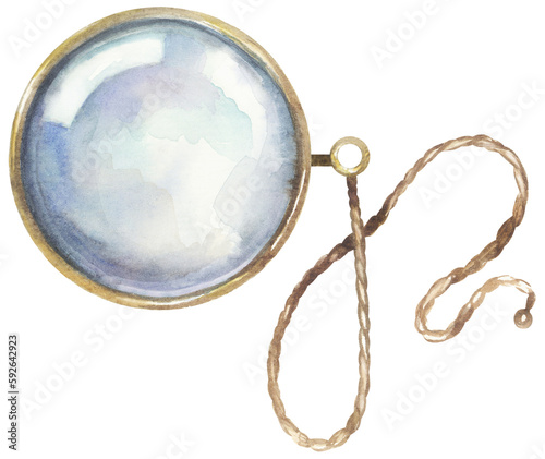 Retro monocle illustration
