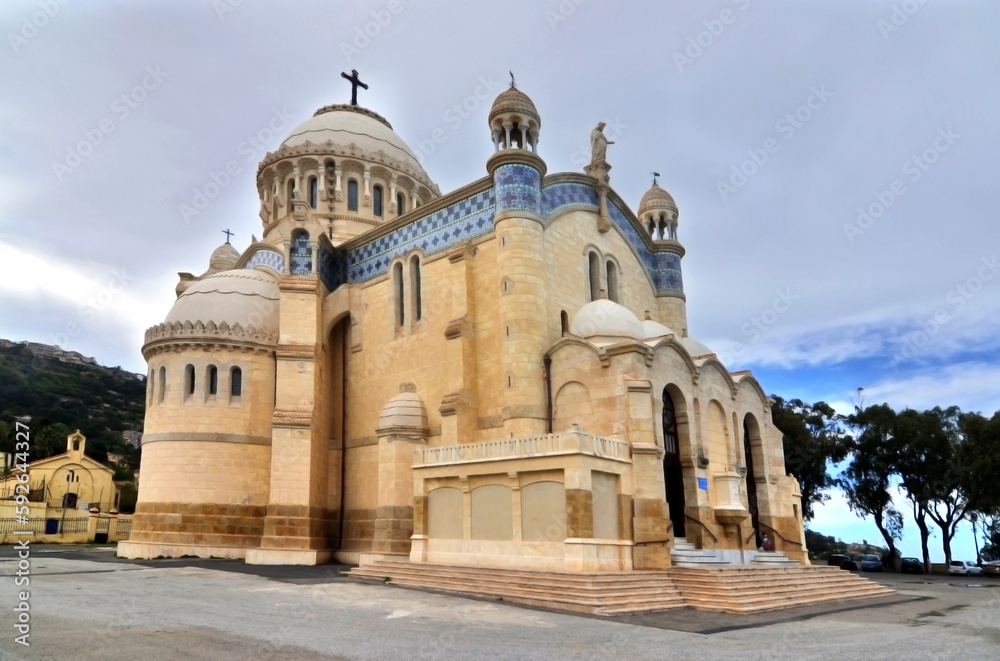 The Catholic Basilica of Our Lady of Africa in the capital of Algeria - Algiers