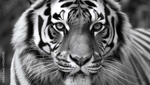 white bengal tiger, Generative AI
