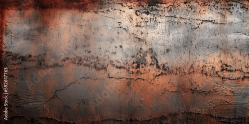 A grunge dirty metal background or texture was created using generative ai - generative ai.