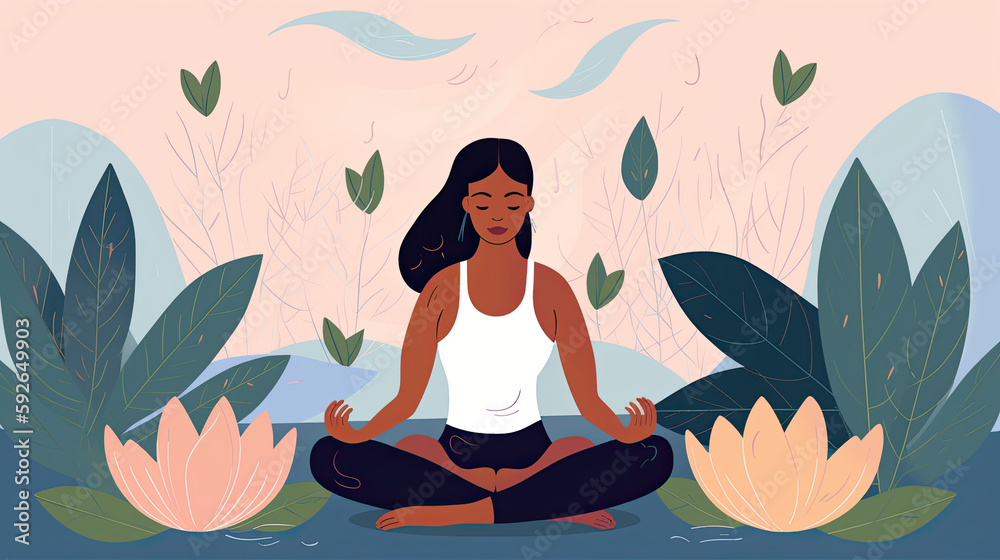 People practicing self care and mindfulness and meditation