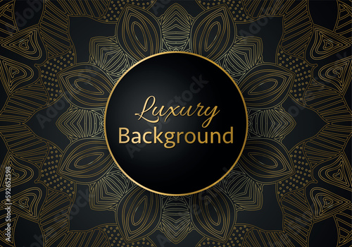 Luxury mandala background with golden arabesque pattern Arabic Islamic east style. Ramadan Style Decorative mandala. Mandala for print