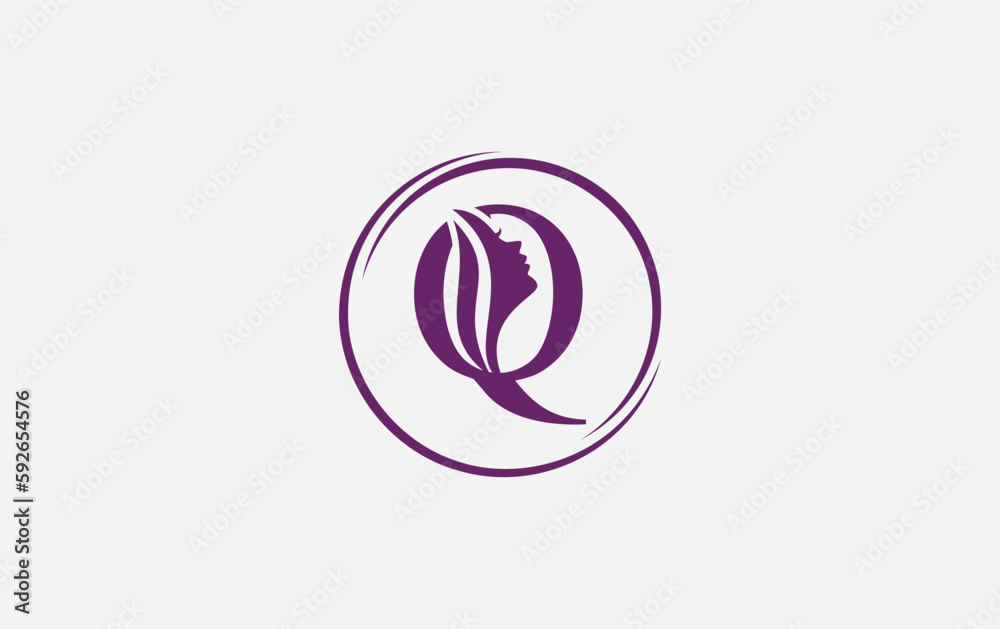 Woman beauty logo and hair spa vector design. Woman beauty salon and spa logo with vector logo letters Woman beauty logo and hair spa vector design. Woman beauty salon and spa logo with vector logo letters