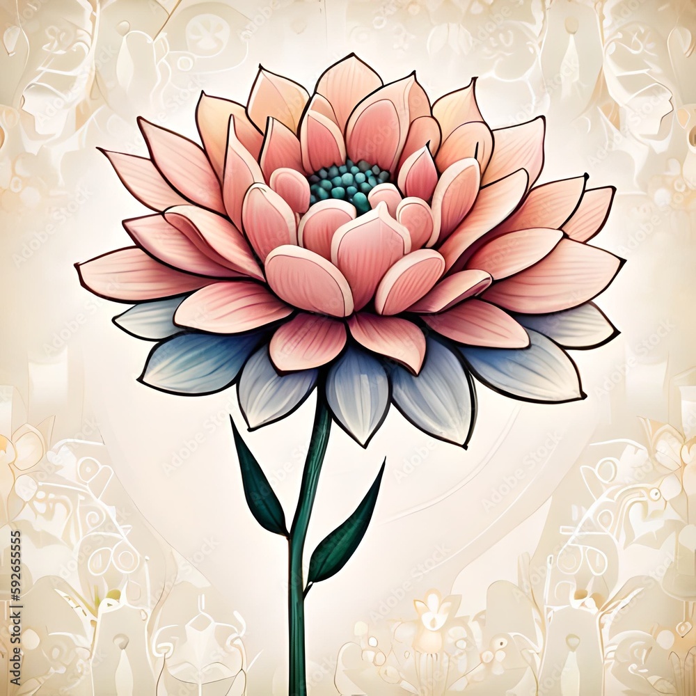 illustration of a flower illustration of a flower